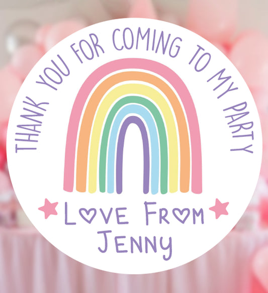 Personalised Rainbow Stickers - Boho