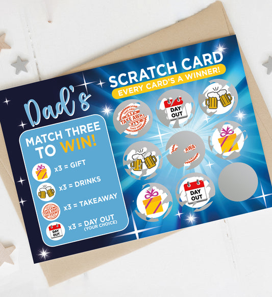 Dad's Scratch Card - Novelty Gift