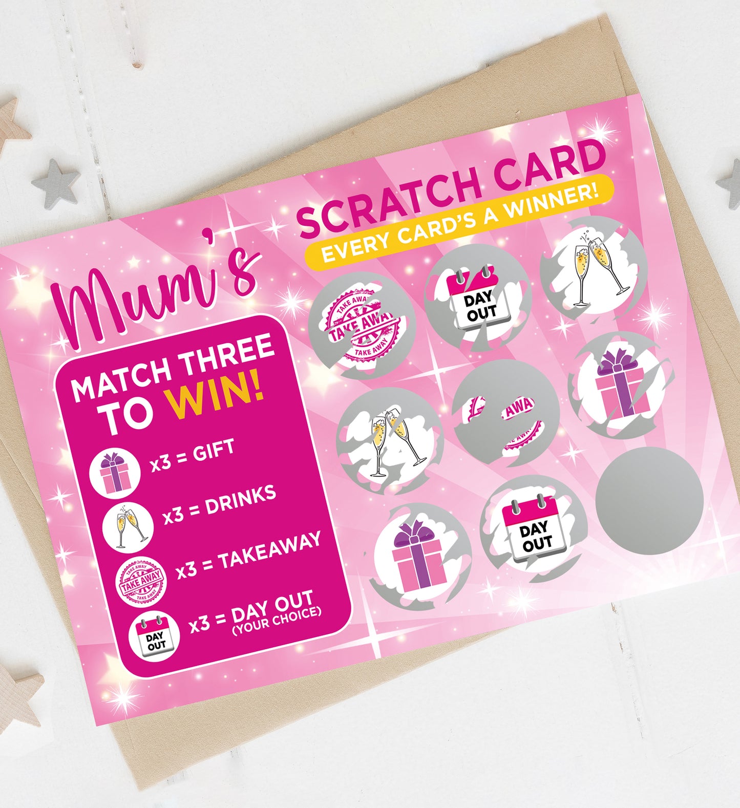 Mum's Scratch Card - Novelty Gift